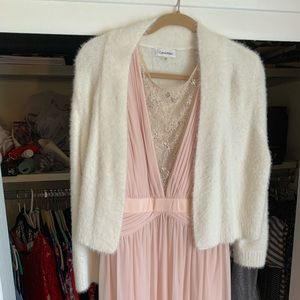 Calvin Klein soft fur shrug